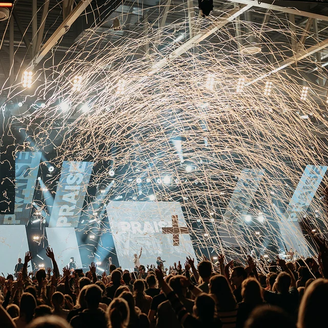 Bühne auf der MEHR-Konferenz